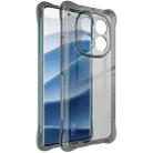 For Redmi Note 14 Pro+ 5G imak Shockproof Airbag TPU Phone Case(Transparent Black) - 1