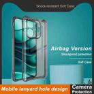 For Redmi Note 14 5G Global imak Shockproof Airbag TPU Phone Case(Transparent Black) - 3