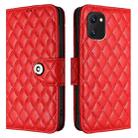 For UMIDIGI Power 7 / Power 7S Rhombic Texture Flip Leather Phone Case with Lanyard(Red) - 2