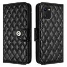 For UMIDIGI Power 7 / Power 7S Rhombic Texture Flip Leather Phone Case with Lanyard(Black) - 2