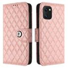 For UMIDIGI Power 7 / Power 7S Rhombic Texture Flip Leather Phone Case with Lanyard(Coral Pink) - 2