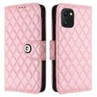 For UMIDIGI Power 7 / Power 7S Rhombic Texture Flip Leather Phone Case with Lanyard(Pink) - 2