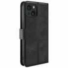 For iPhone 15 IMAK Count Series Flip Leather Phone Case(Black) - 3