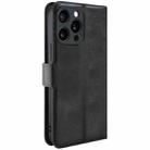 For iPhone 15 Pro Max IMAK Count Series Flip Leather Phone Case(Black) - 3