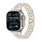 For Apple Watch Ultra 2 49mm Bling Diamond Chain Metal Watch Band(Starlight) - 1