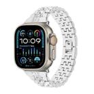 For Apple Watch Ultra 49mm Bling Diamond Chain Metal Watch Band(Silver) - 1