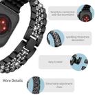 For Apple Watch SE 2022 44mm Bling Diamond Chain Metal Watch Band(Black) - 3