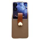 For Xiaomi Mix Flip Skin Feel Gradient Leather Ring Buckle Phone Case(Brown) - 1