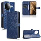 For Redmi K80 / K80 Pro Honeycomb Dot Texture Leather Phone Case(Blue) - 1