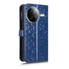 For Redmi K80 / K80 Pro Honeycomb Dot Texture Leather Phone Case(Blue) - 3