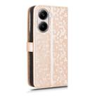 For Xiaomi Poco X7 Pro 5G / Redmi Turbo 4 5G Honeycomb Dot Texture Leather Phone Case(Gold) - 3