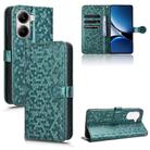 For Xiaomi Poco X7 Pro 5G / Redmi Turbo 4 5G Honeycomb Dot Texture Leather Phone Case(Green) - 1