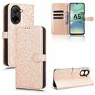 For Redmi A5 4G 171.7mm / Xiaomi Poco C71 Honeycomb Dot Texture Leather Phone Case(Gold) - 1