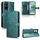 For Redmi A5 4G 171.7mm / Xiaomi Poco C71 Honeycomb Dot Texture Leather Phone Case(Green) - 1