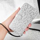 For Redmi A5 4G 171.7mm / Xiaomi Poco C71 Honeycomb Dot Texture Leather Phone Case(Silver) - 3