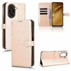 For Redmi A5 4G 173.3mm Honeycomb Dot Texture Leather Phone Case(Gold) - 1