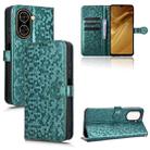 For Redmi A5 4G 173.3mm Honeycomb Dot Texture Leather Phone Case(Green) - 1