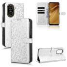 For Redmi A5 4G 173.3mm Honeycomb Dot Texture Leather Phone Case(Silver) - 1
