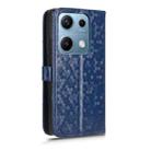 For Redmi Note 14S Honeycomb Dot Texture Leather Phone Case(Blue) - 3