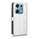 For Redmi Note 14S Honeycomb Dot Texture Leather Phone Case(Silver) - 3