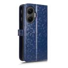 For Redmi Turbo 4 Pro 5G Honeycomb Dot Texture Leather Phone Case(Blue) - 3