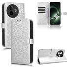 For Redmi K80 Ultra Honeycomb Dot Texture Leather Phone Case(Silver) - 1