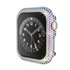 For Apple Watch Series 6 / 5 / 4 / SE 44mm Hollowed Diamond Metal Watch Case(Colorful) - 1