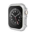 For Apple Watch Series 6 / 5 / 4 / SE 44mm Hollowed Diamond Metal Watch Case(Starlight) - 1