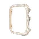 For Apple Watch Series 6 / 5 / 4 / SE 40mm Hollowed Diamond Metal Watch Case(Rose Gold) - 2