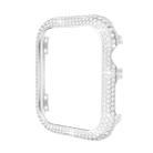 For Apple Watch Series 6 / 5 / 4 / SE 40mm Hollowed Diamond Metal Watch Case(Silver) - 2