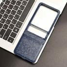 For Motorola Razr 50 Ultra Honeycomb Dot Texture Card Slot Leather Phone Case(Blue) - 2