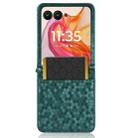 For Motorola Razr 50 Ultra Honeycomb Dot Texture Card Slot Leather Phone Case(Green) - 3