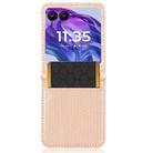 For Motorola Razr 60 Honeycomb Dot Texture Card Slot Leather Phone Case(Gold) - 2