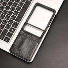 For Motorola Razr 60 Ultra Honeycomb Dot Texture Card Slot Leather Phone Case(Black) - 2
