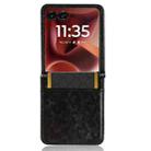 For Motorola Razr 60 Ultra Honeycomb Dot Texture Card Slot Leather Phone Case(Black) - 3