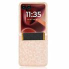 For Motorola Razr 60 Ultra Honeycomb Dot Texture Card Slot Leather Phone Case(Gold) - 3