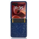 For Motorola Razr 60 Ultra Honeycomb Dot Texture Card Slot Leather Phone Case(Blue) - 3