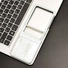 For Motorola Razr 60 Ultra Honeycomb Dot Texture Card Slot Leather Phone Case(Silver) - 2