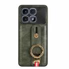 For Redmi K70 Ultra Wristband Leather Back Phone Case(Green) - 3