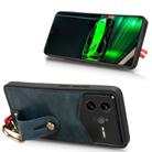 For Redmi K80 Pro Champion Edition Wristband Leather Back Phone Case(Blue) - 3
