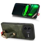 For Redmi K80 Pro Champion Edition Wristband Leather Back Phone Case(Green) - 3