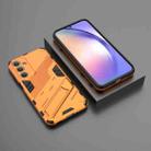 For Samsung Galaxy M35 5G Punk Armor 2 in 1 PC + TPU Shockproof Phone Case with Invisible Holder(Orange) - 2