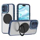 For iPhone 16 Plus Bodyguard Rotating Bracket MagSafe Phone Case(Blue) - 1