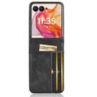 For Motorola Razr 50 Ultra Skin Feel Card Slot Leather Phone Case(Black) - 3