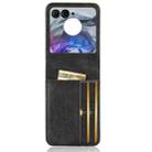 For Motorola Razr 50 Skin Feel Card Slot Leather Phone Case(Black) - 3