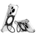 For Huawei Pura 70 Mechanical Arm Borderless MagSafe Holder Metal Phone Case(Silver) - 1