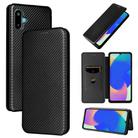 For Samsung Galaxy M06 5G / F06 5G Carbon Fiber Texture Flip Leather Phone Case(Black) - 1