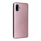 For Samsung Galaxy M06 5G / F06 5G Carbon Fiber Texture Flip Leather Phone Case(Pink) - 3