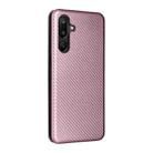For Samsung Galaxy M16 5G / F16 5G Carbon Fiber Texture Flip Leather Phone Case(Pink) - 3