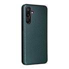 For Samsung Galaxy M16 5G / F16 5G Carbon Fiber Texture Flip Leather Phone Case(Green) - 3